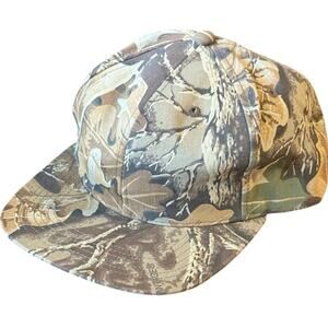Vintage Bill Jordan's Advantage Camouflage Trucker Style Strapback Hat Cap